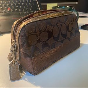 Coach Monogrammed Pouch